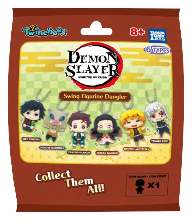 Demon Slayer: Kimetsu no Yaiba Swing Danglers Keychains 3cm Blind Pack - 1 Unidade